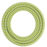 Calex Creations Textiel kabel - Limoen/Wit - 1.5meter